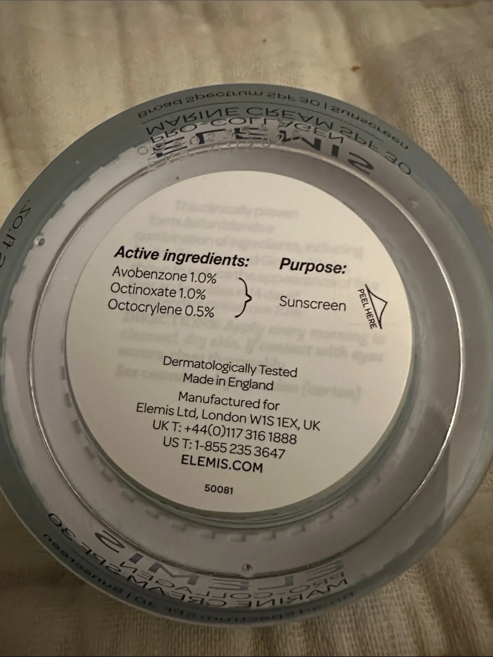 ELEMIS Pro-Collagen Marine Cream SPF 30 Anti-wrinkle Day Cream - NEW 50ml